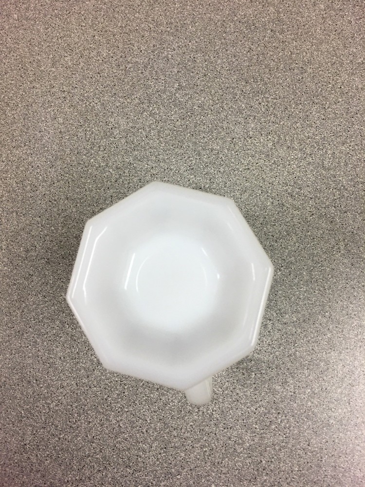 Milk Glass Pitcher. Translucent.