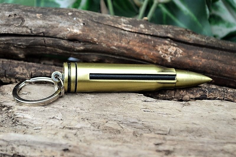 Bullet Permanent Match - Fire Starter Lighter - Camping Survival Gear Key Ring