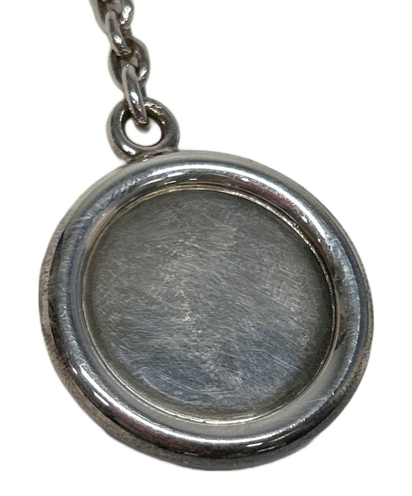 Authentic HERMES Charm Silver-Tone Women #3685