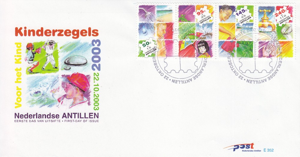 Netherlands - Dutch Antilles FDC Issue 2003 (352) Children Welfare