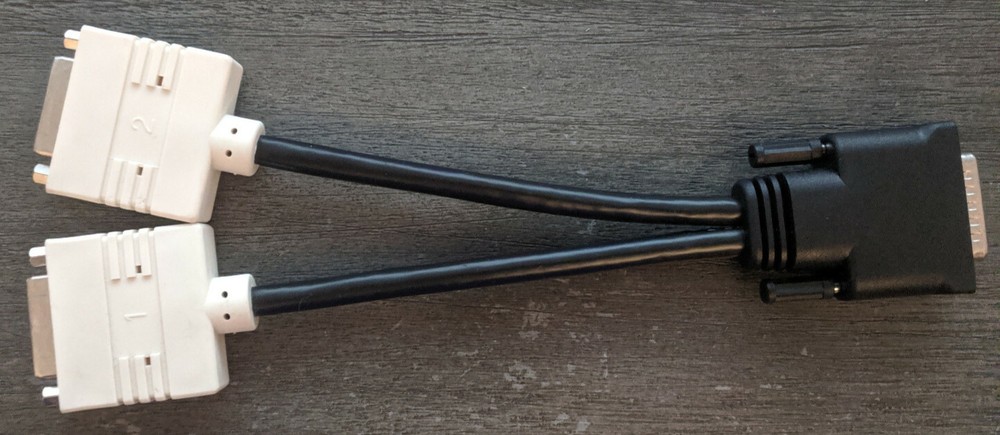 Video Adapter DMS-59 to Dual DVI Y Splitter Cable 