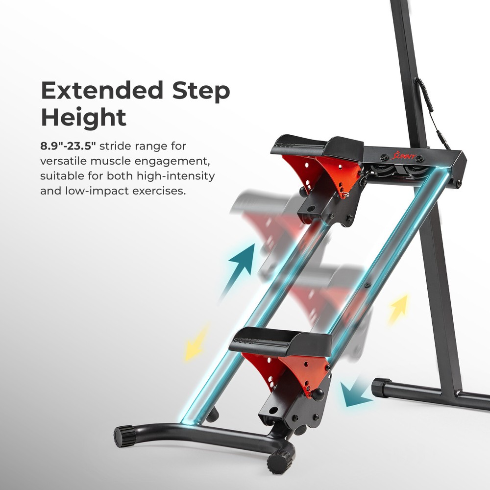 Smart Adjustable Step Stairs Climber Foldable Strength Core Home Workout 330 lbs