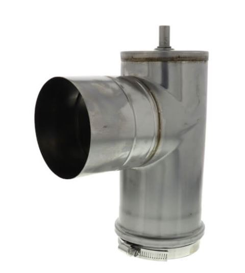 Z-Flex Z-Vent 3" Vertical Condensation Drain Tee (2SVEVWCF03)