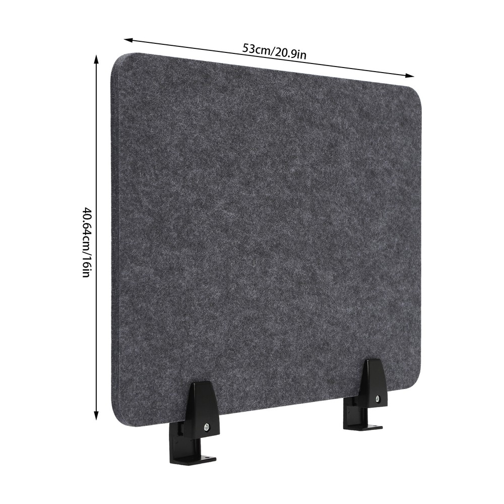 4PC Clamp-on Desktop Privacy Panel Screen Partition Cubicle Office Desk Divider