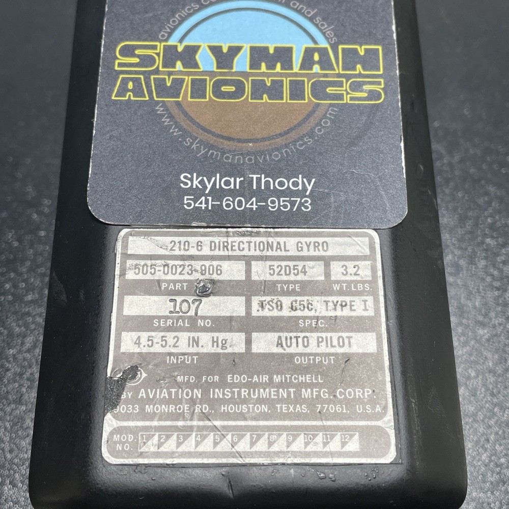 Edo-Aire 52D54 Directional Gyro