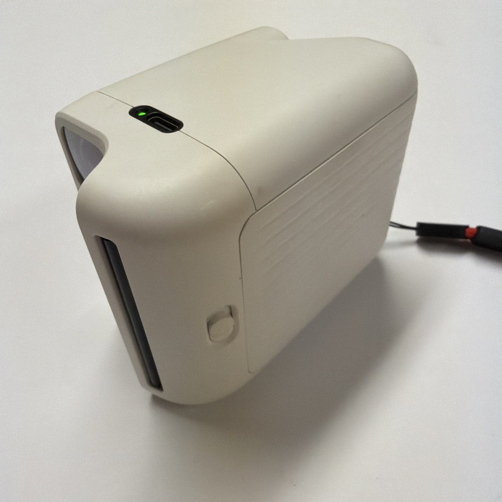 Polaroid Go Mini Instant Camera White Rainbow Stripe Rechargeable w/ USB Cable