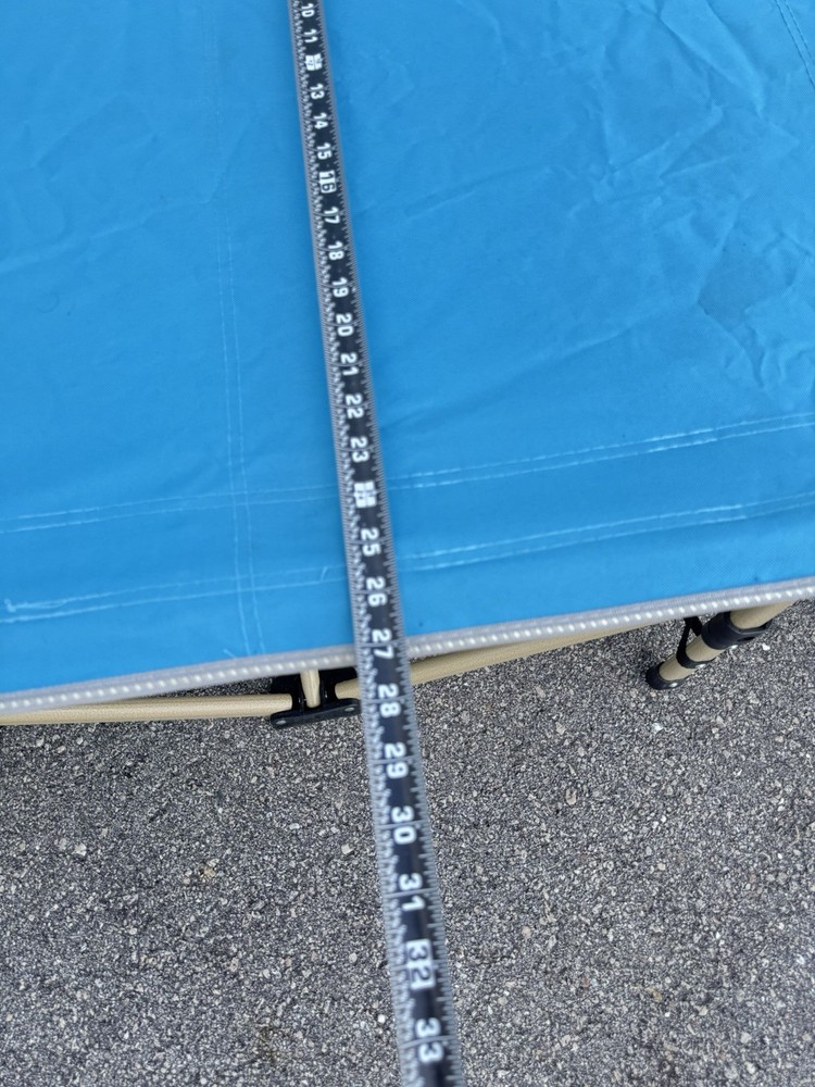 ARAER Camping Cot Blue 450LB Rating Good Condition