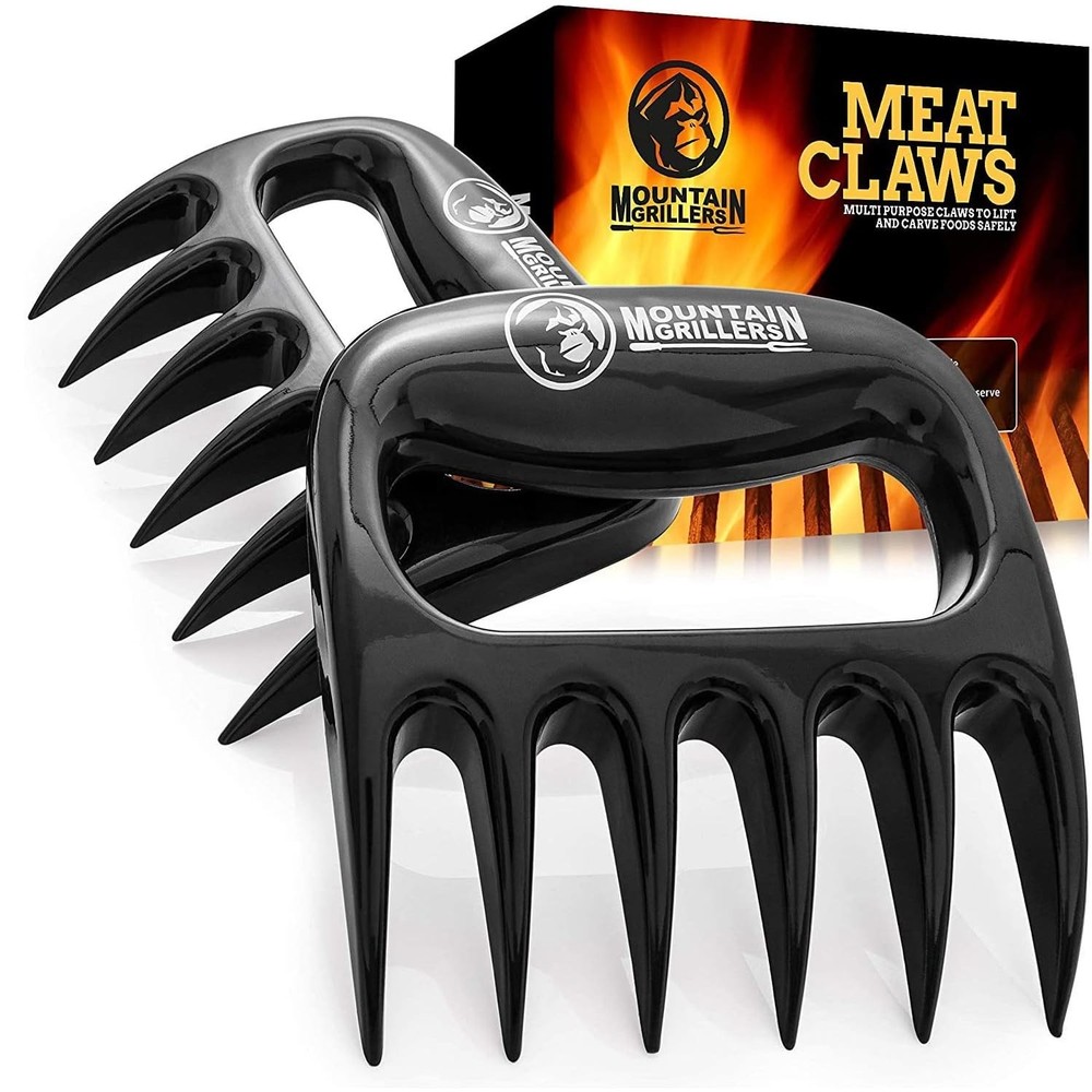 Mountain Grillers Meat Claws - Pulled Pork Shredder Tools for BBQ - Black
