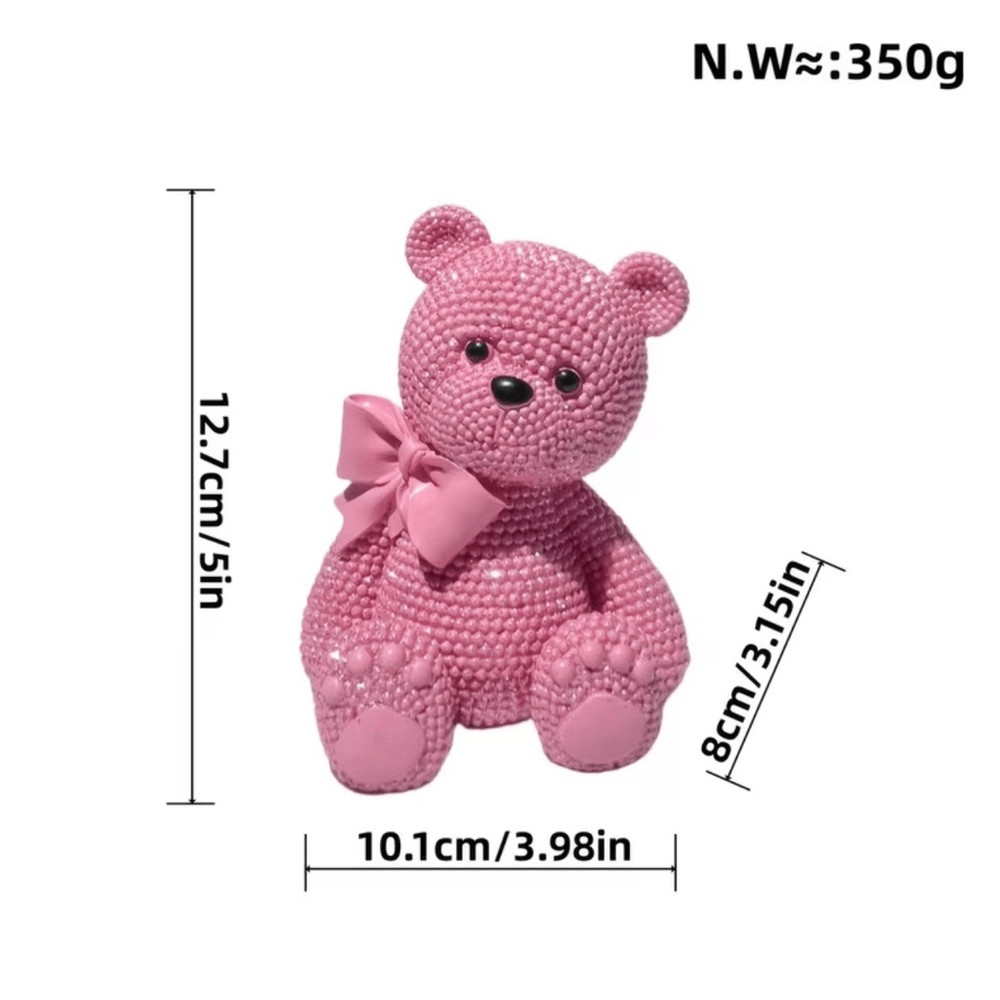 Pink Teddy Bear Home Accent Decor