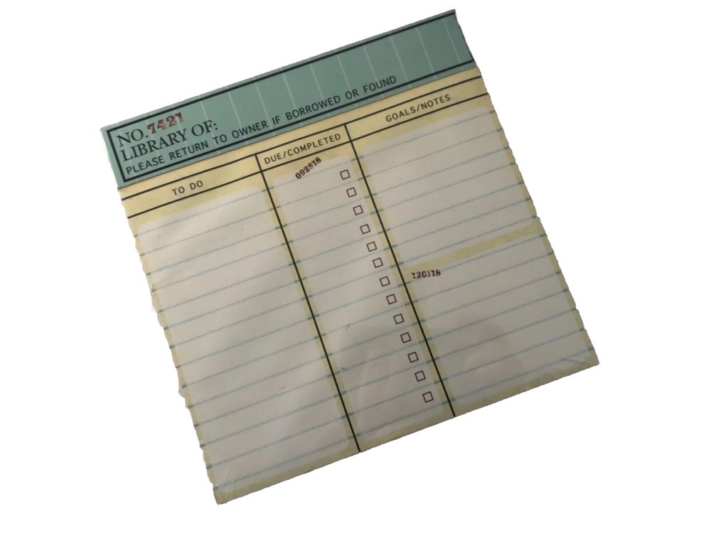 New Molly & Rex 80 Sheet Library Note Pad - Cute!