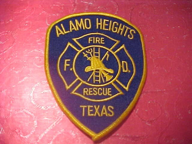 ALAMO HEIGHTS TEXAS FIRE DEPARTMENT PATCH SHOULDER SIZE UNUSED