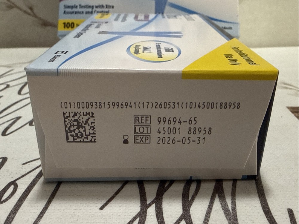 Precisión Xtra No Coding 100 Test Strips 2Pack Exp:05/31/26