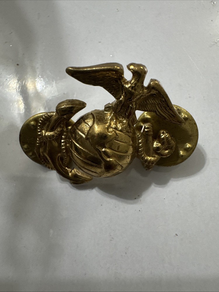 US Marines Screw On Back Pin Right Collar (GOLDTONE)