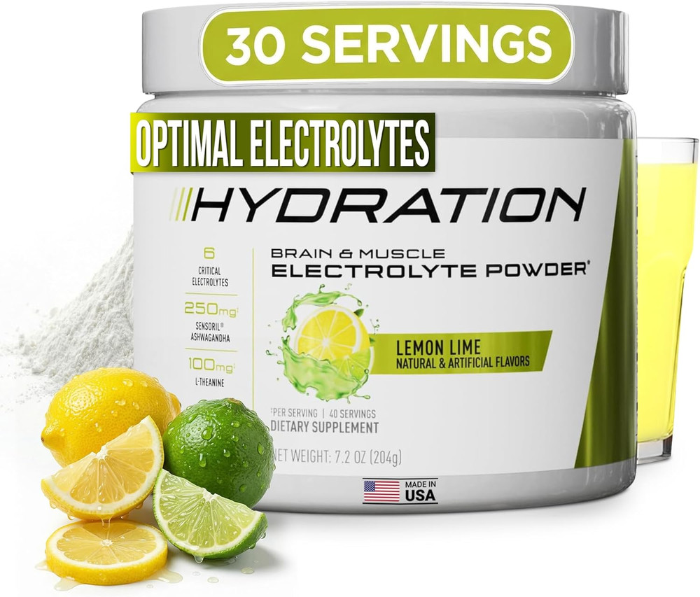 JYM Hydration Lemon Lime Powder, Performance Electrolytes, Potassium, Sodium, Ma