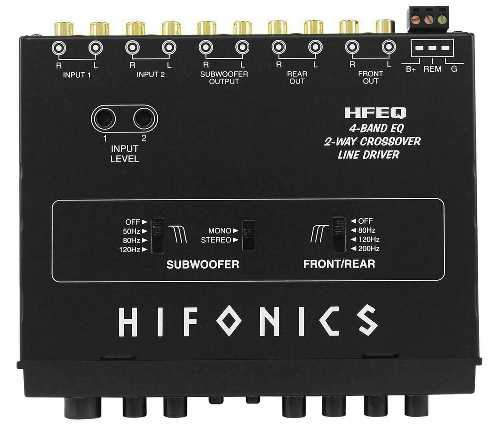 Hifonics BXiPro3.0 Digital Bass Processor + HFEQ 4-Band Source Signal Processor