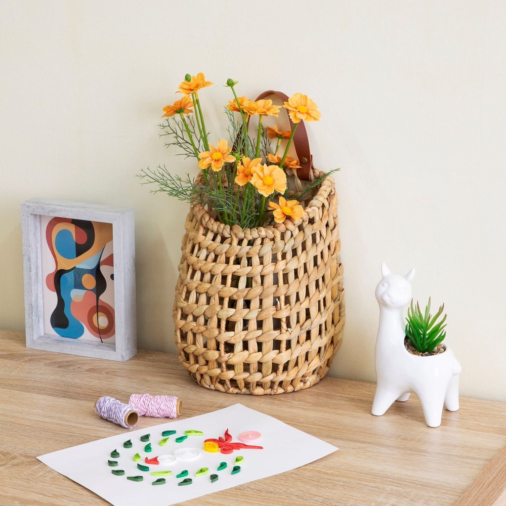 HANGING WOVEN BASKET
