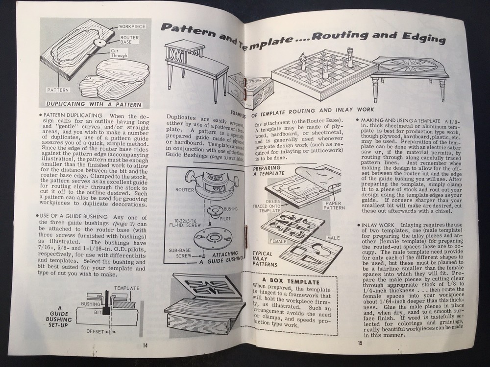 1966 Craftsman Power Router Handbook