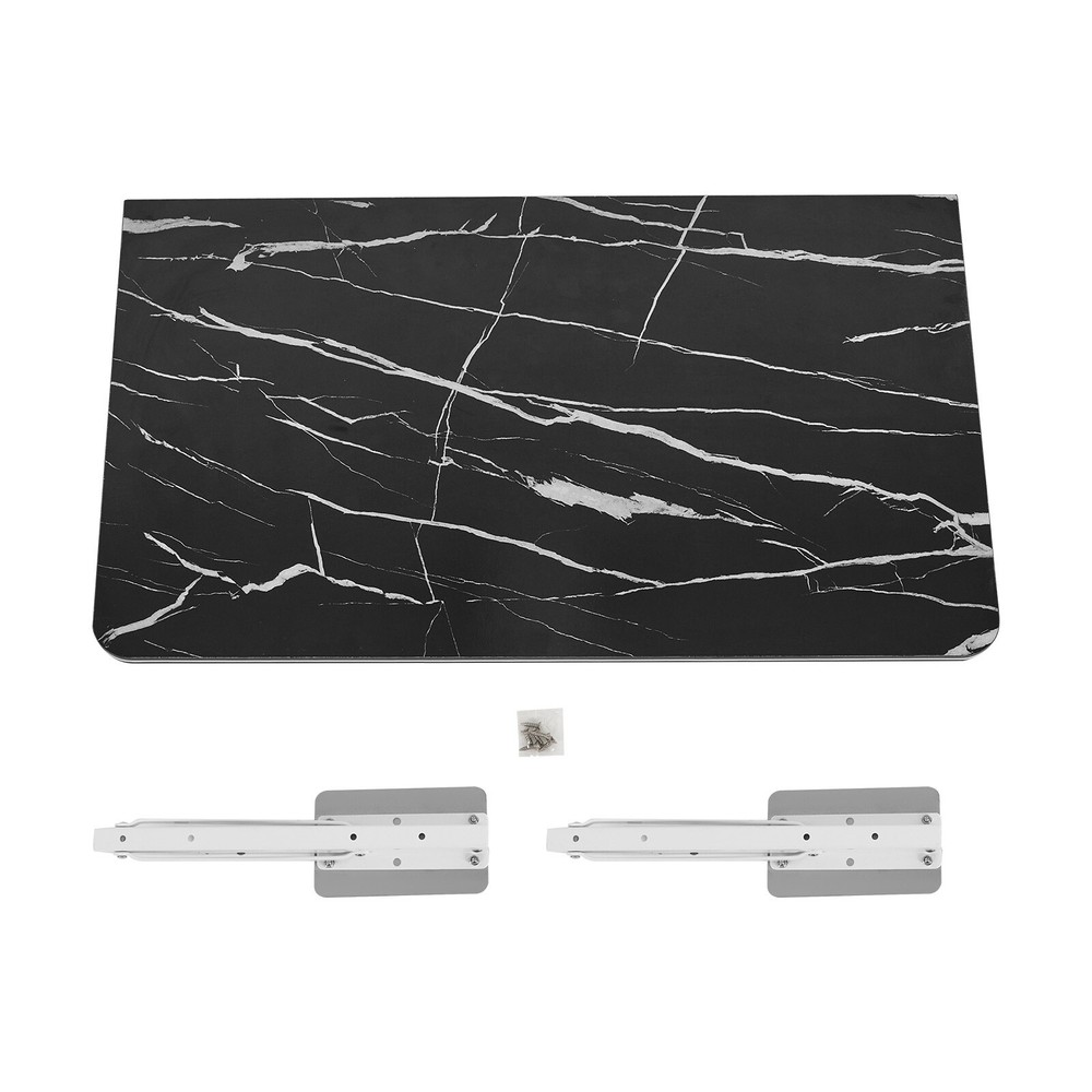 Wall Mounted Floating Folding Computer Desk PC Table Space Saving Home Furniture