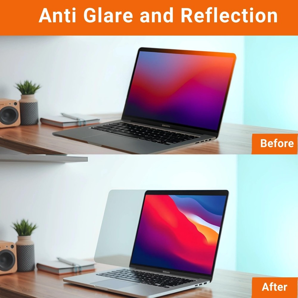 2 Pck Pack Blue Light Blocking Laptop Screen Protector for Notebook Computer 14″