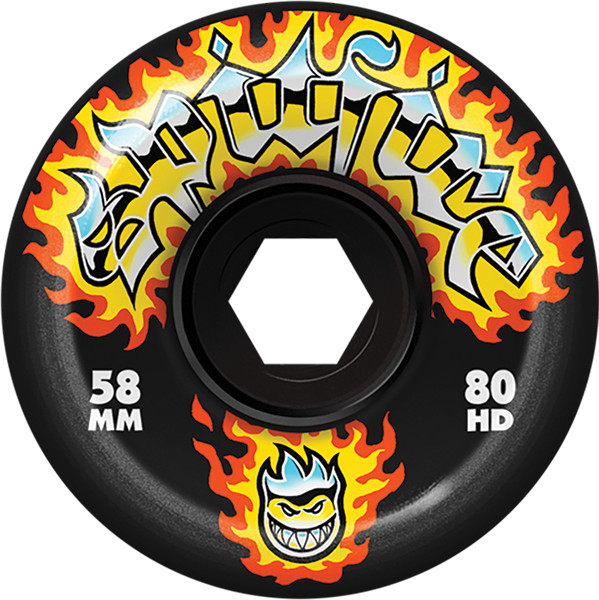 SPITFIRE 80HD CHROME VENOM 58mm BLK WHEELS SET