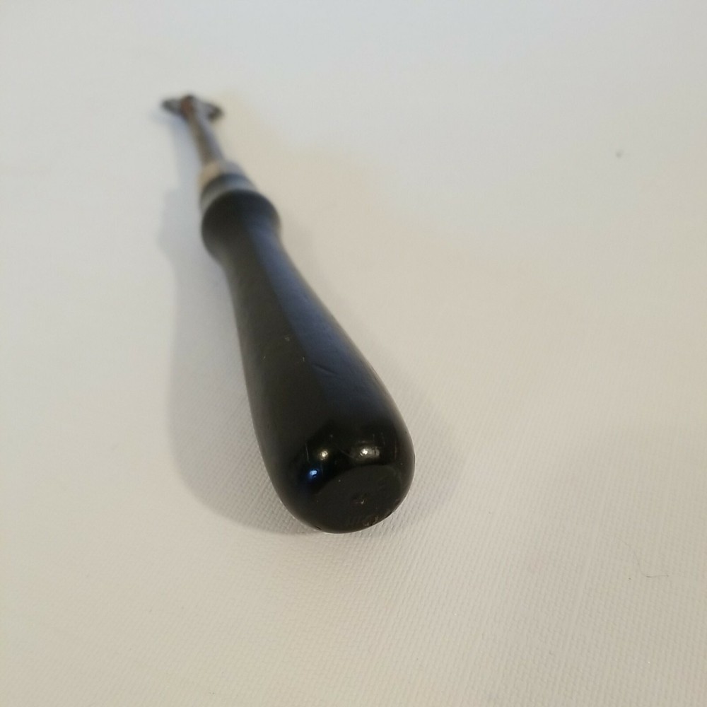Vintage Black Wood Handle Sewing Tracing Wheel