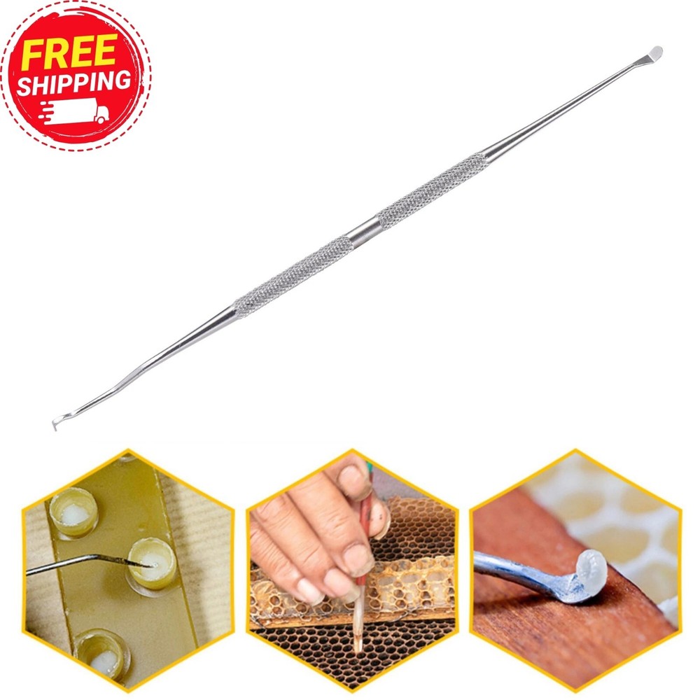 Beekeeping Metal Queen Larva Transferring Needle Dual Purpose