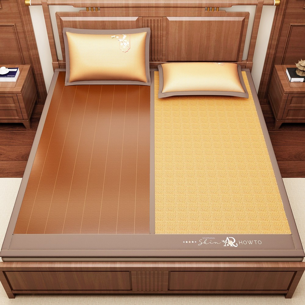 Bamboo Mat Rattan Mat Folding Bed Mat For Summer Cool Feeling 凉席 竹席 藤席 无毛刺