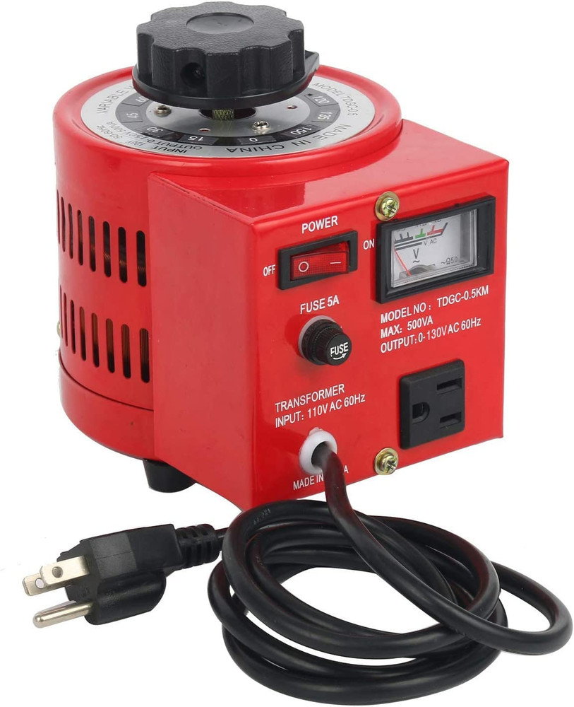 Auto Voltage Transformer AC Variable Voltage Converter Transformer 110VAC Input,