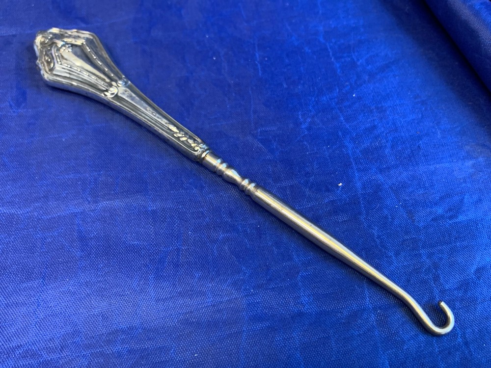 Victorian Webster Lace Puller Button Hook 30.15g Sterling Silver Handle
