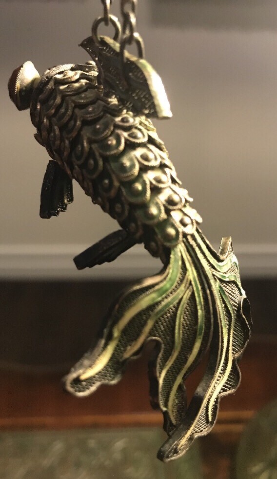 Sterling Silver Koi Fish Vintage Rare