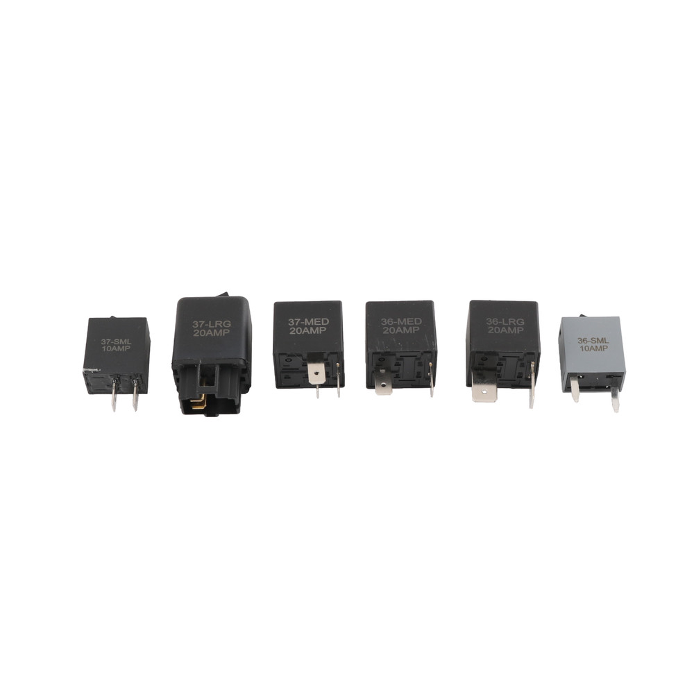 6 Piece Plastic Fuel Pump Relay Bypas Master Kit 9038