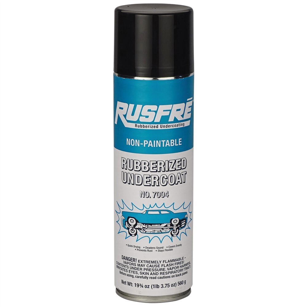 RUSFRE Rubberized Undercoating, Black, 19.75 oz Spray #MD-7004