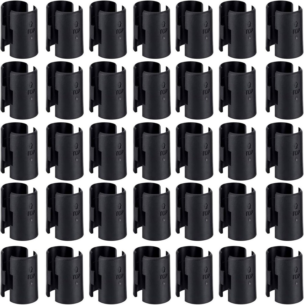 Versatile 50 Pack Wire Shelving Clips in Black - Secure Your Storage Solutions