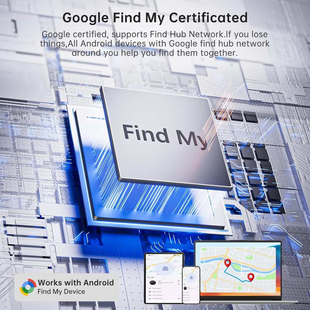 Air Tracker Tag for Android(Android Only ) IP65 Waterproof Smart Tag & Item Find