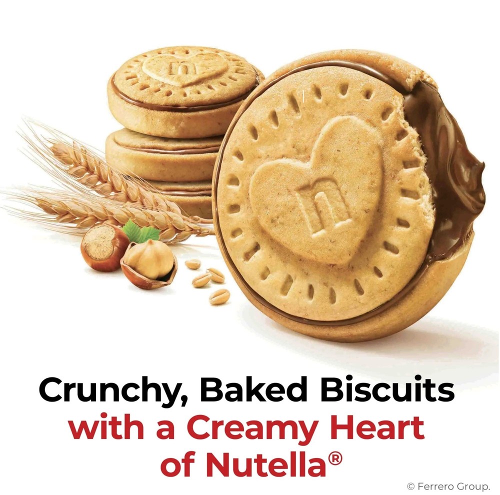 Nutella Biscuits – 20 Count, Hazelnut Cocoa Spread Cookies, 9.7 oz