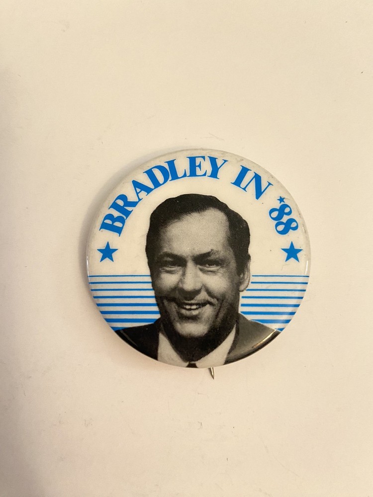 Bradley In ‘88 Pin Back Button P45