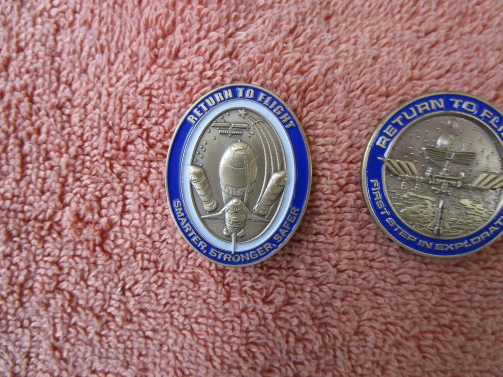 NASA Space Shuttle RTF – Return To Flight pins – ATK – NASA - marked