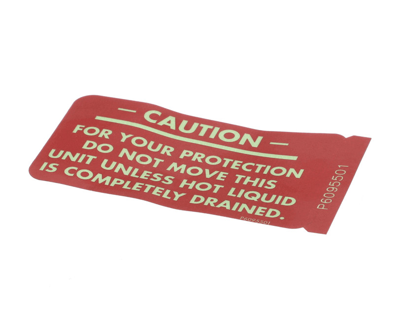 PITCO P6095501 Caution Sticker