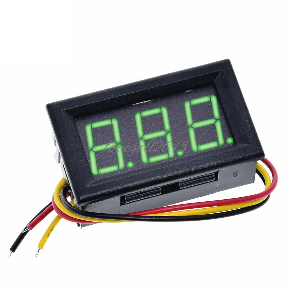 1X Green DC 0-100V LED Digital Display Voltmeter LED Voltage Panel Meter