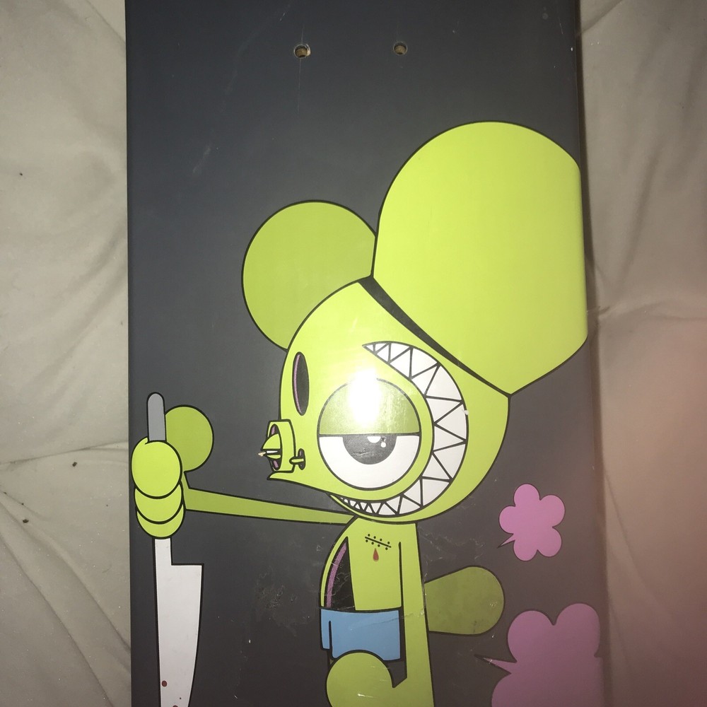 Dalek Project 303 skateboard “Green Space Monkey” Rare 2004. Gary Baseman