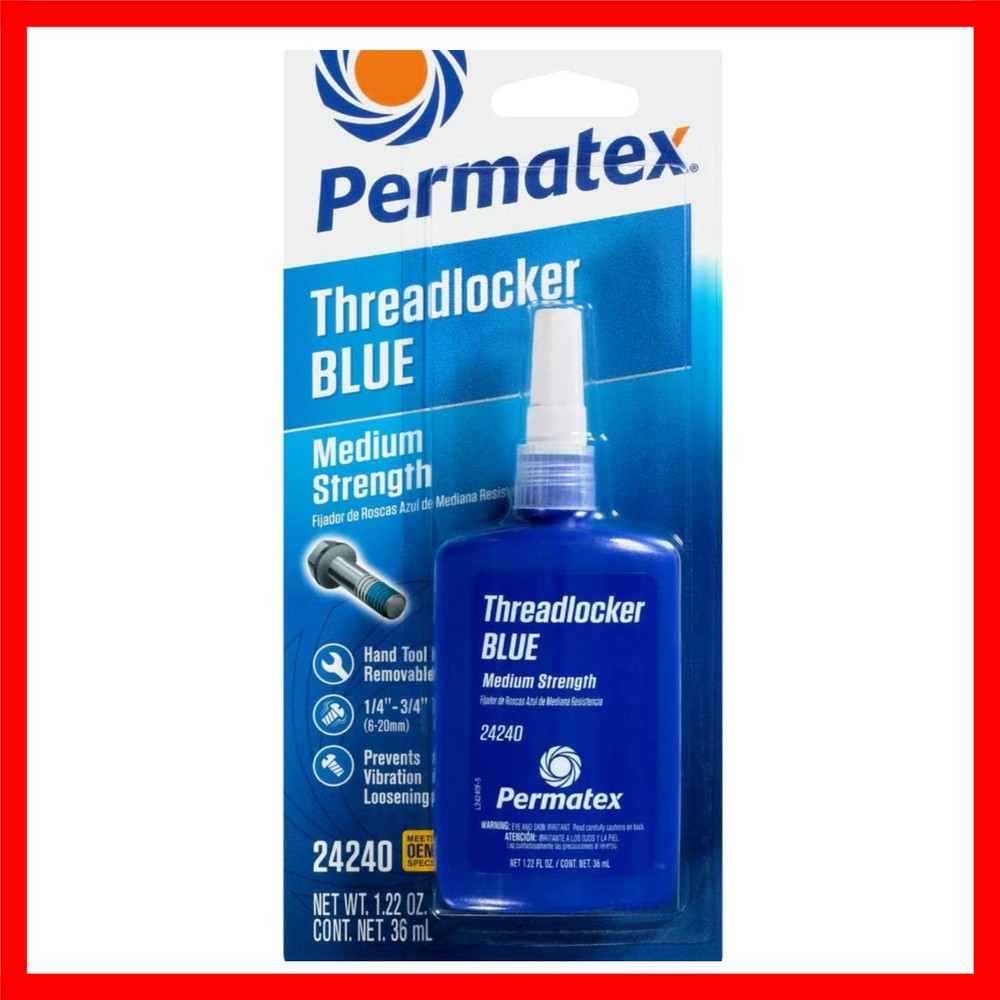 Medium Strength Threadlocker Blue, 36 ml, Automotive Threadlocker For Prevent...