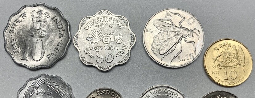 Assorted World Coins -- 11 Different Currency Lot -- Choice Uncirculated