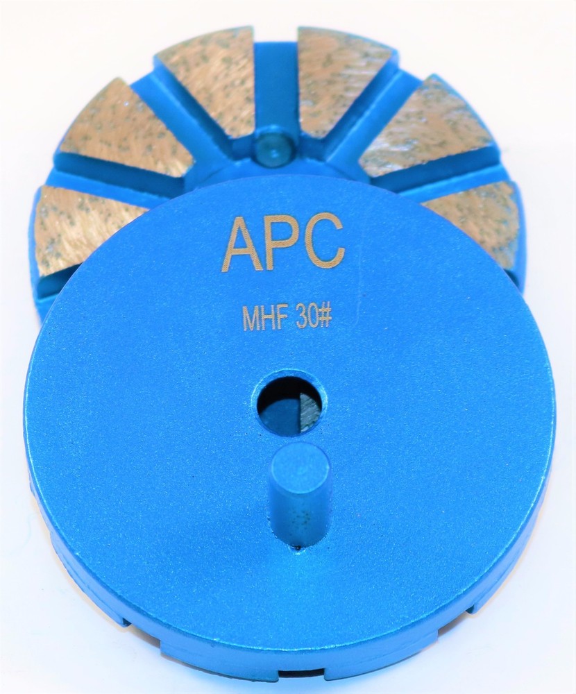 METAL-BOND DIAMOND TOOLS, 3" 10-SEGMENT - 30 GRIT