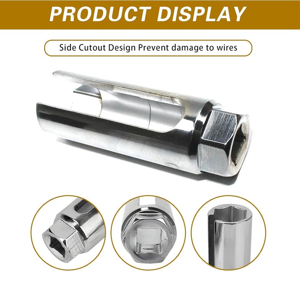 Universal 22mm Car Oxygen Sensor Socket Wrench Removal Installation Tool Big