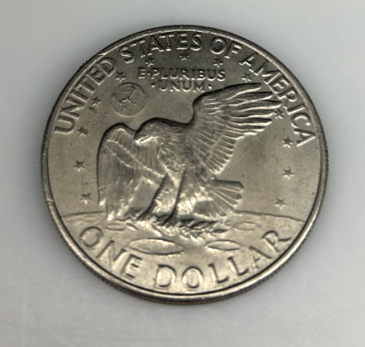1972 One Dollar Liberty Eisenhower US Coin with Flying Eagle