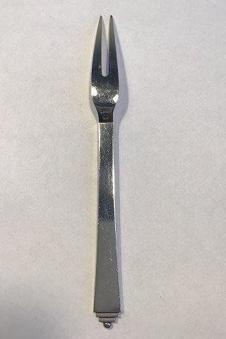 Georg Jensen Sterling Silver Pyramid Cold Cuts Fork No 144