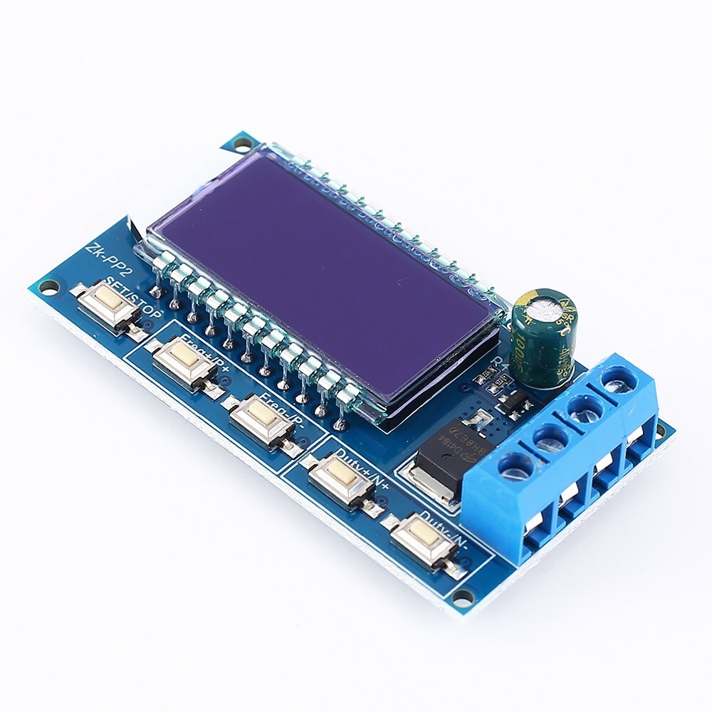 Dual Mode LCD Adjustable PWM Pulse Frequency Signal Generator Module Duty Cycle