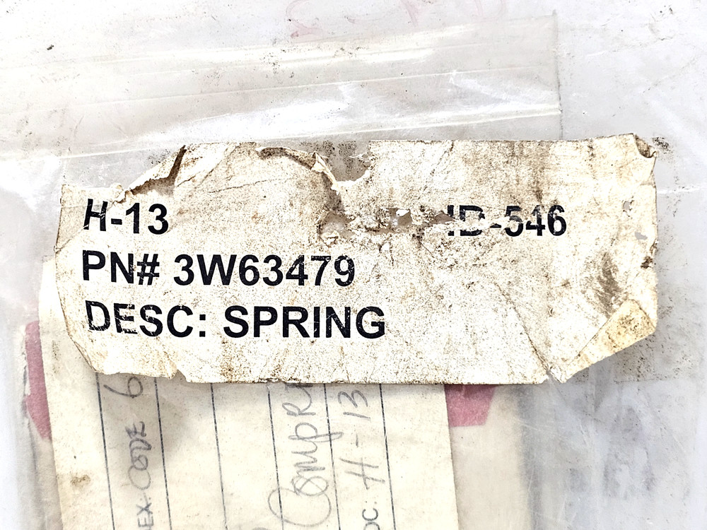 3W63479 INGERSOLL RAND COMPRESSOR SPRING KIT