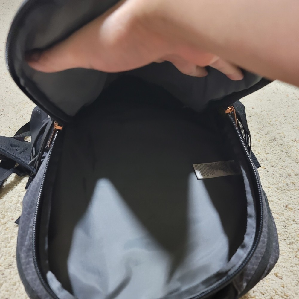 North Face Grey Black Recon Diamond Pattern Backpack