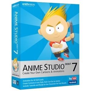 Smith Micro Anime Studio Debut 7 for PC, Mac Opened Box Never Used.